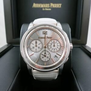 AP CODE 11.59 CHRONOGRAPH SUNBURST GRAY AND PINK GOLD CHRONOGRAPH COMPLETE UNWORN