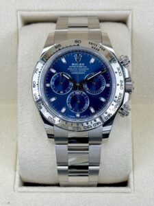 Rolex Daytona 40mm 116509 White Gold Blue Dial